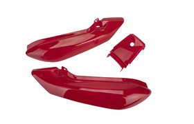 CACHA BAJO ASIENTO + UNION COLIN SUZUKI EN 125 ROJO (3pcs) MTC [C80616]